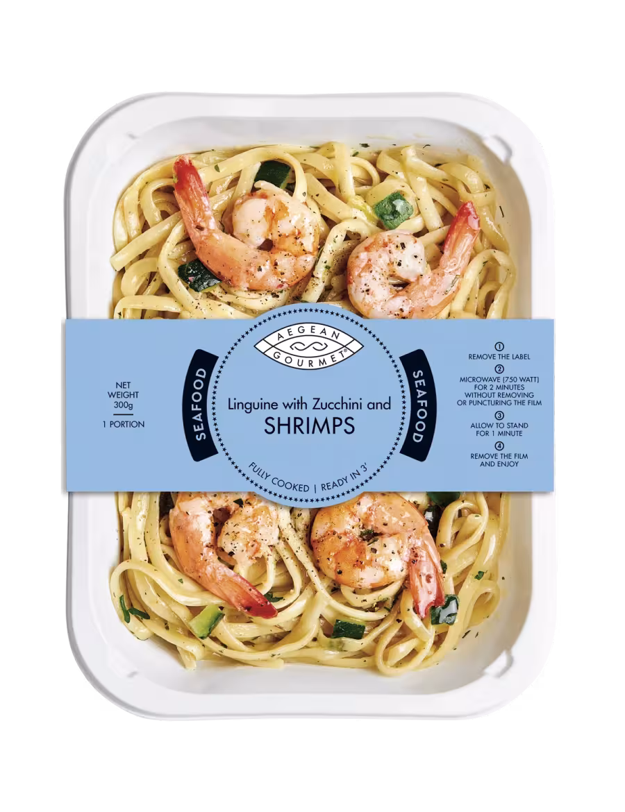 Linguine with Zucchini and SHRIMPS