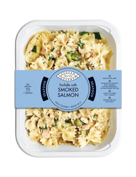 Farfalle with SMOKED SALMON