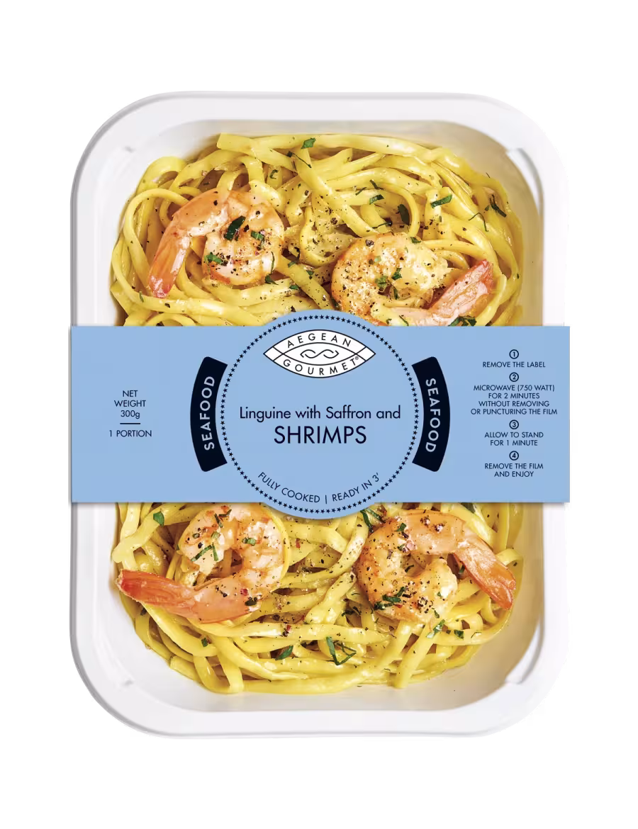 Linguine with Saffron and SHRIMPS