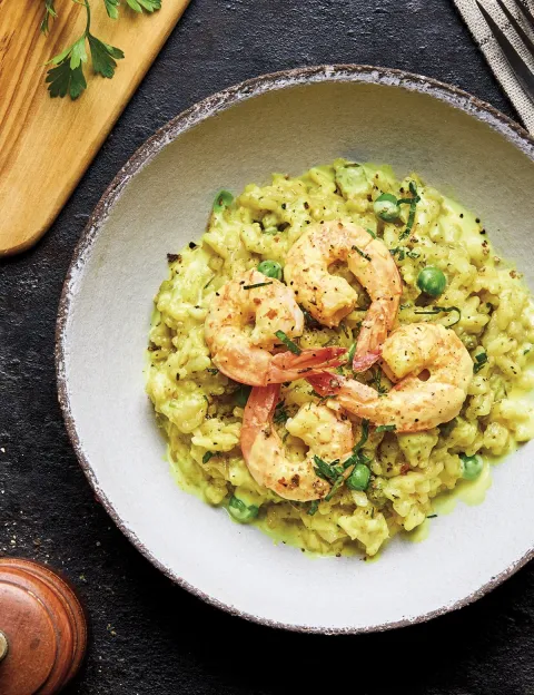 Risotto curry with SHRIMPS